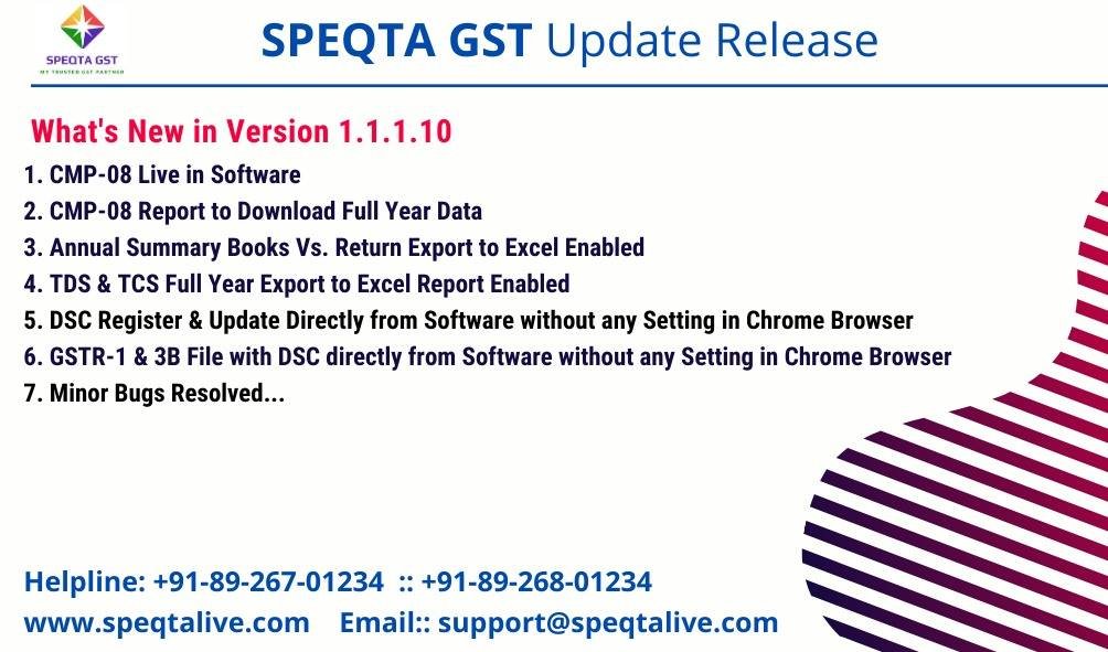 Withdrawal of EVC facility extended to companies for filing GSTR1 and GSTR3B.